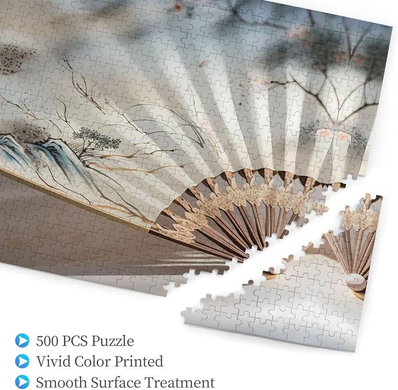 Phayah 500 قطعة لغز للأشخاص البالغين ديكور المنزل هدية حفلة عيد الميلاد 20.4 × 15 بوصة - Image 2